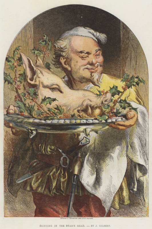 Das Hereinbringen des Eberkopfes von John Gilbert