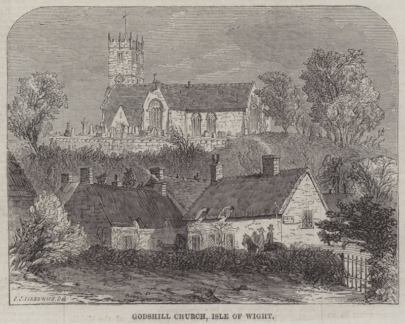 Godshill Kirche, Isle of Wight von John Jessop Hardwick