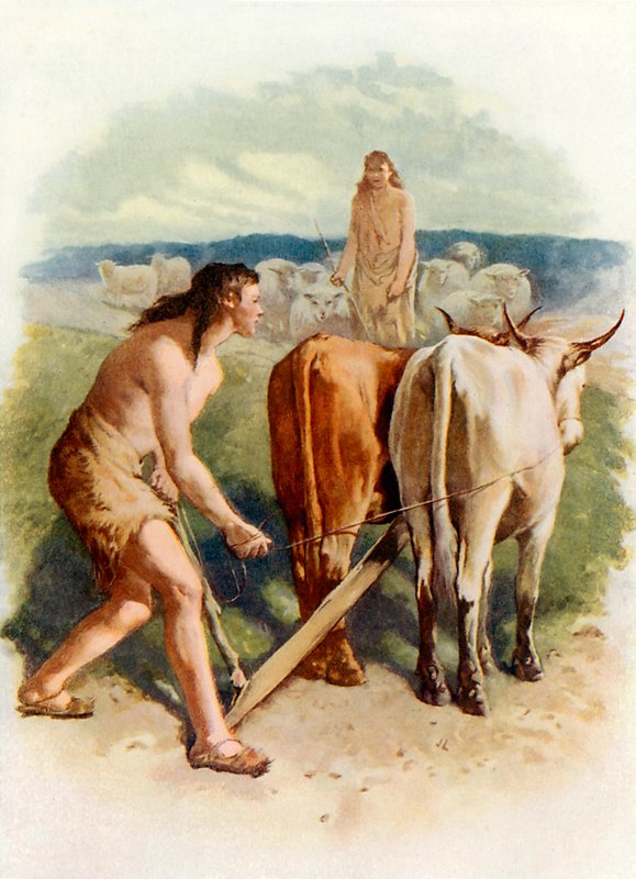 Kain und Abel bei der Arbeit von John Lawson