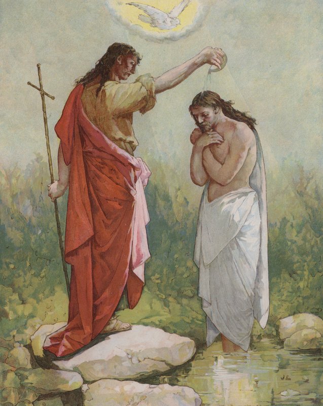 Johannes tauft Jesus von John Lawson
