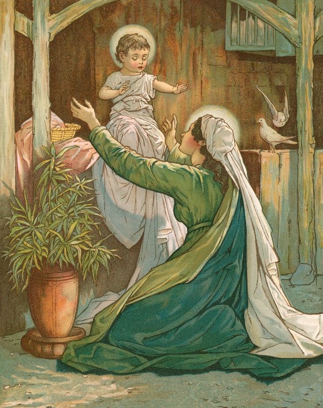Maria spielt mit Jesus von John Lawson
