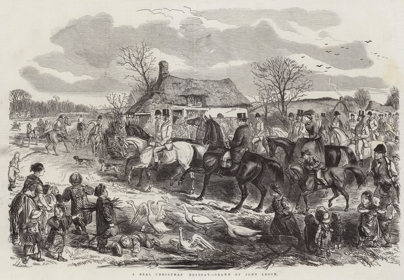Ein echtes Weihnachtsfest von John Leech
