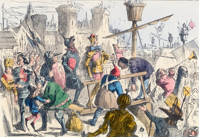 Einschiffung von König Heinrich V. in Southampton von John Leech