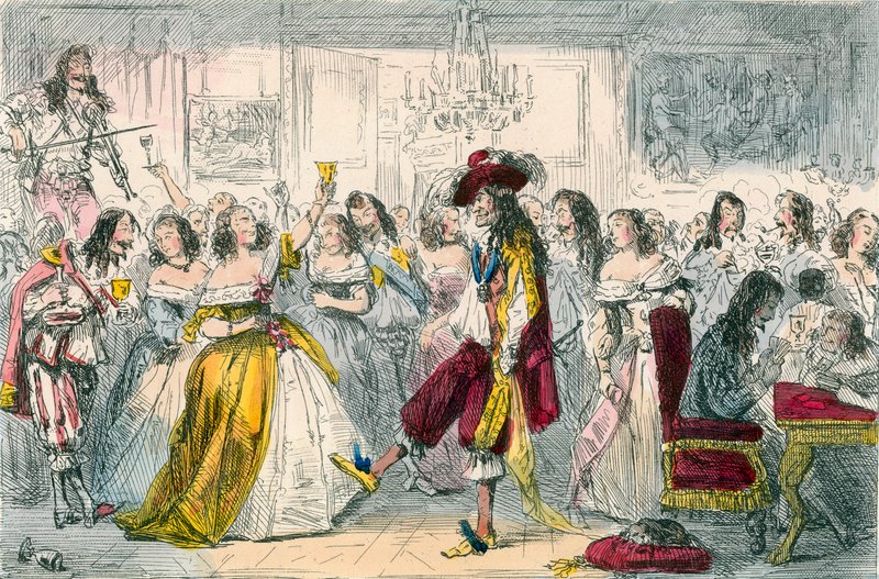 Abendgesellschaft, Zeit von Karl II. von John Leech