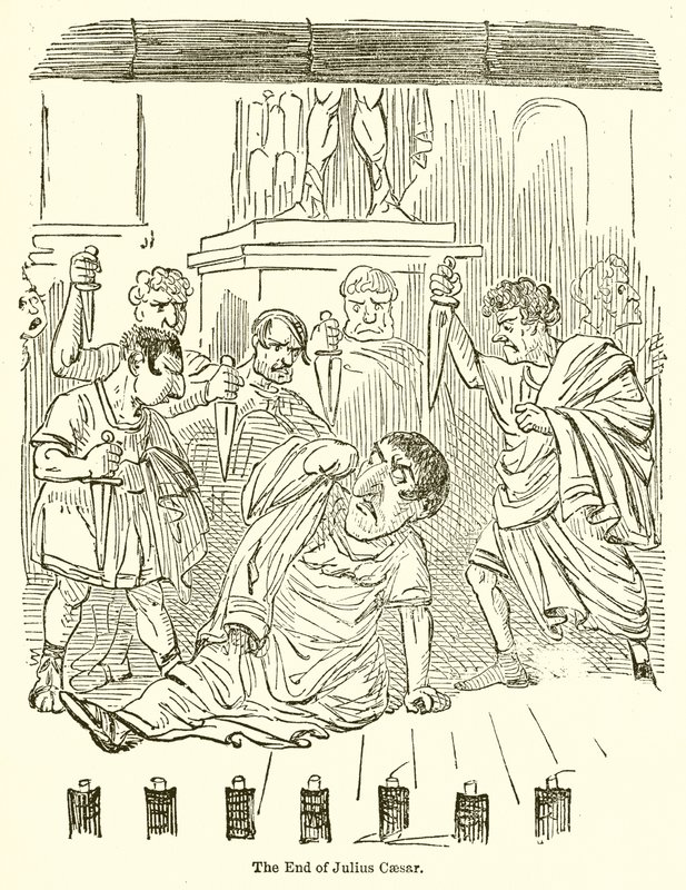 Das Ende von Julius Caesar von John Leech