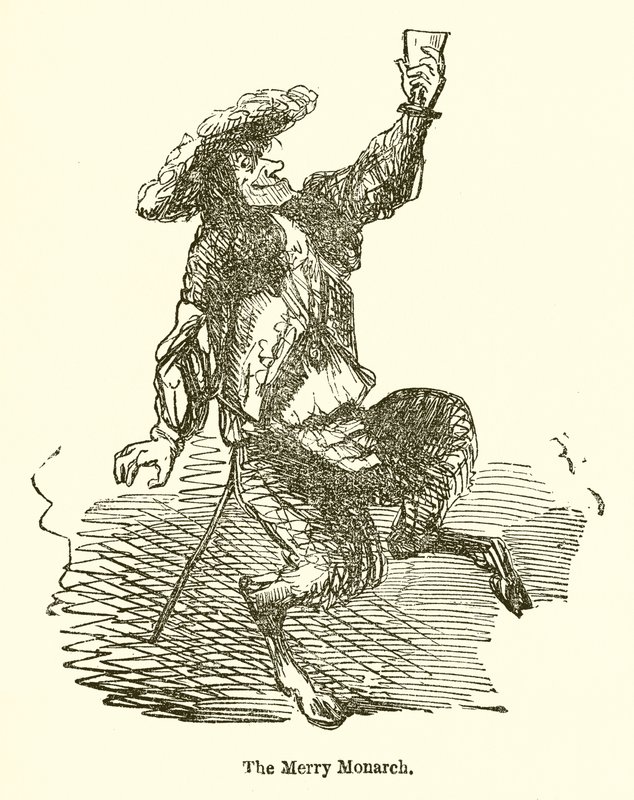 Der fröhliche Monarch von John Leech
