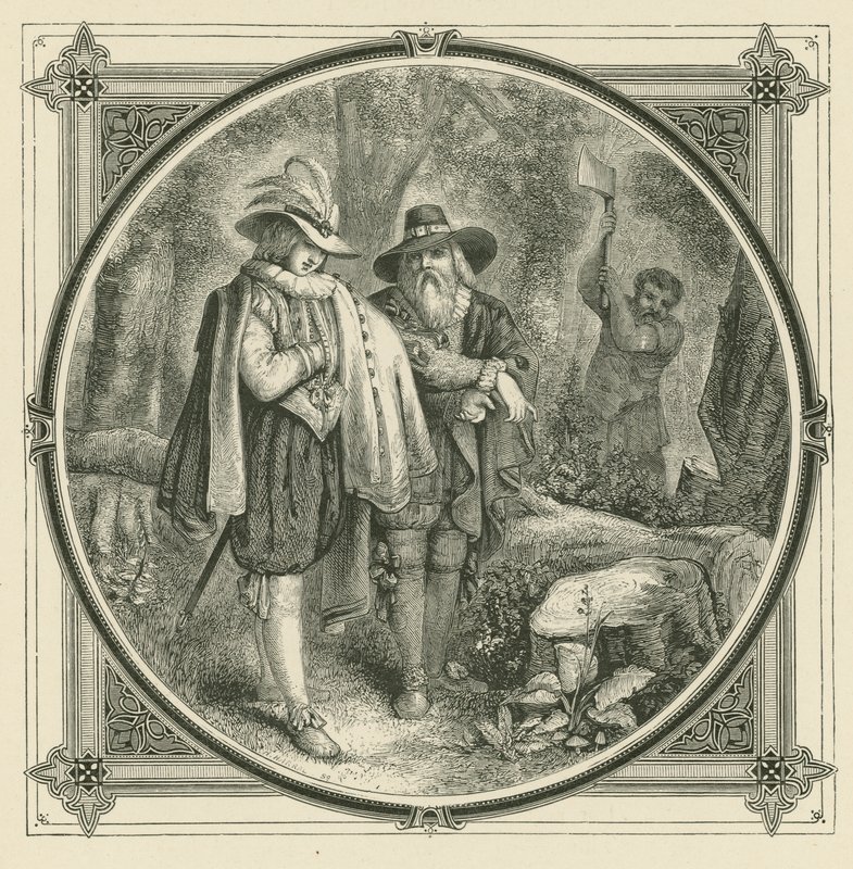 Ein Schlag fällt keine Eiche (Gravur) von John Leighton