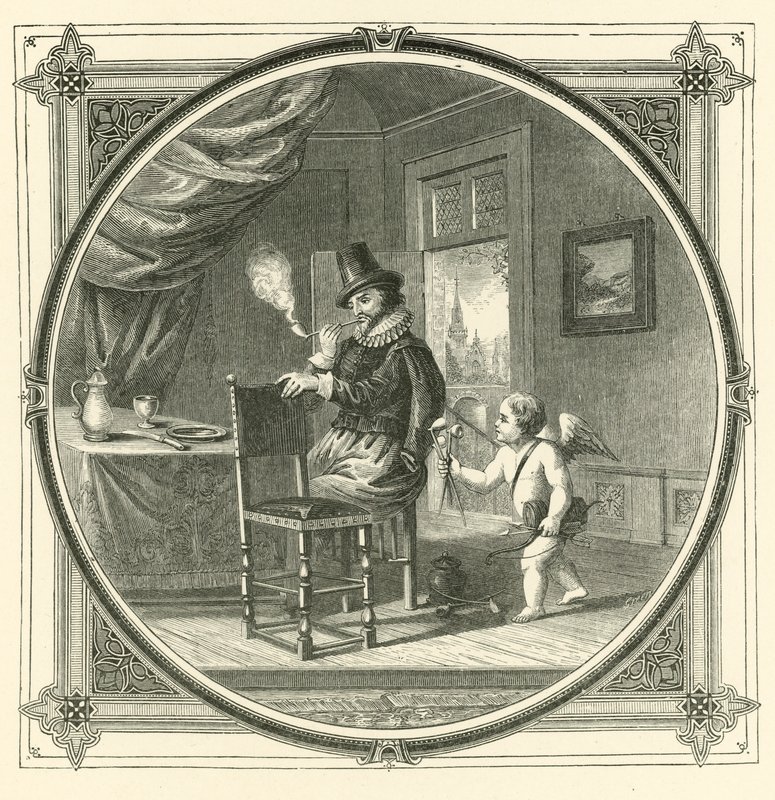 Rauch ist die Nahrung der Liebenden (Stich) von John Leighton