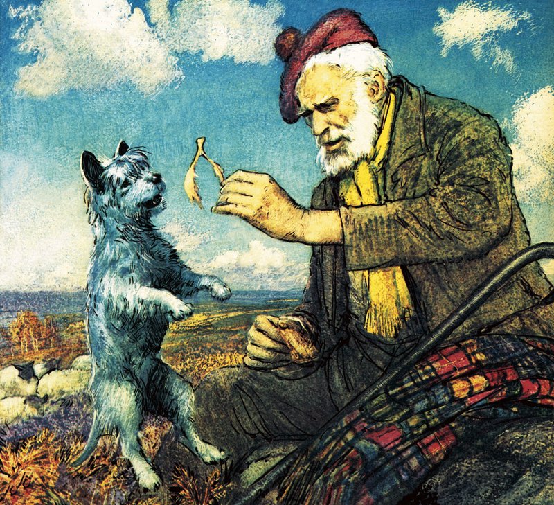 Greyfriars Bobby und Auld Jock von John Millar Watt