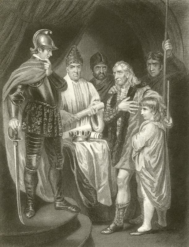 Balliol übergibt seine Krone an Edward I. von John Opie