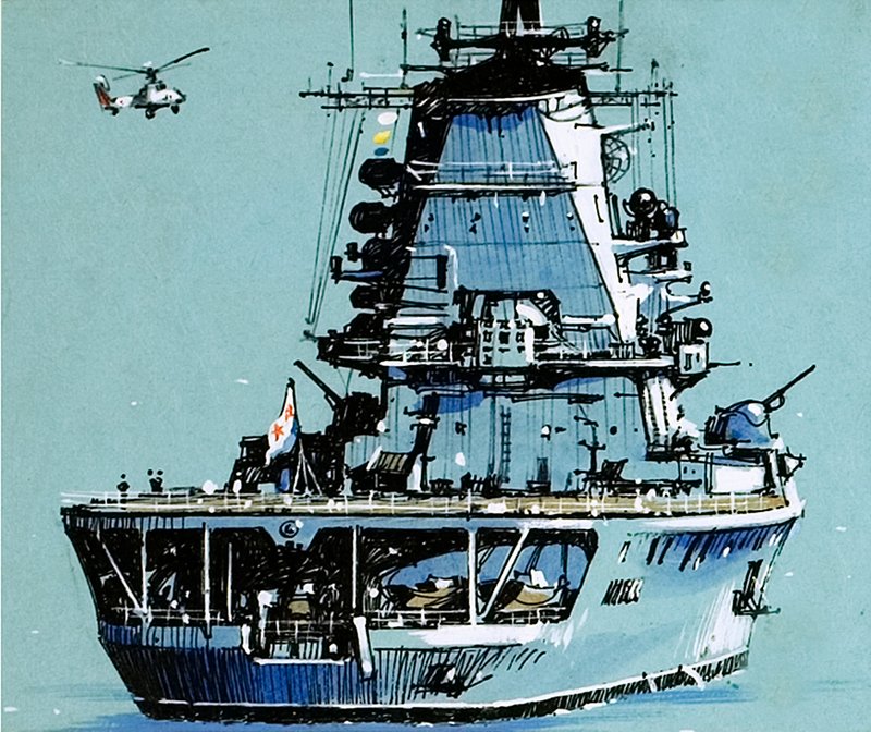 Russischer Träger Moskva von John S. Smith