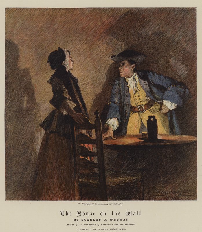 Das Haus an der Mauer von John Seymour Lucas