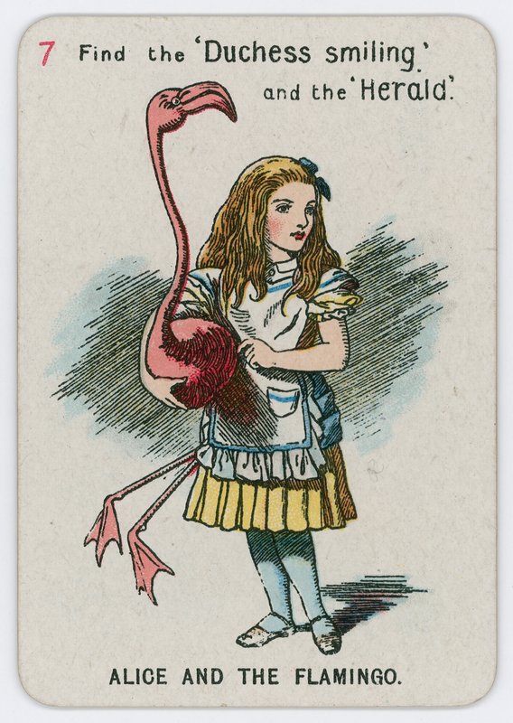 Alice und der Flamingo von John Tenniel