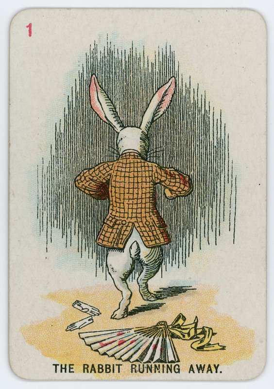 Der Hase läuft weg von John Tenniel