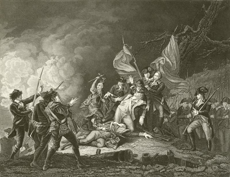 Der Tod von General Montgomery von John Trumbull