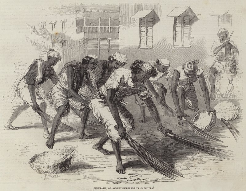 Mehtahs oder Straßenkehrer in Kalkutta von Joseph Austin Benwell