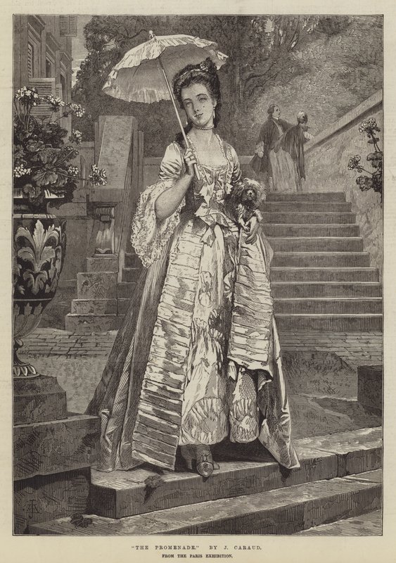 Die Promenade, von der Pariser Ausstellung von Joseph Caraud