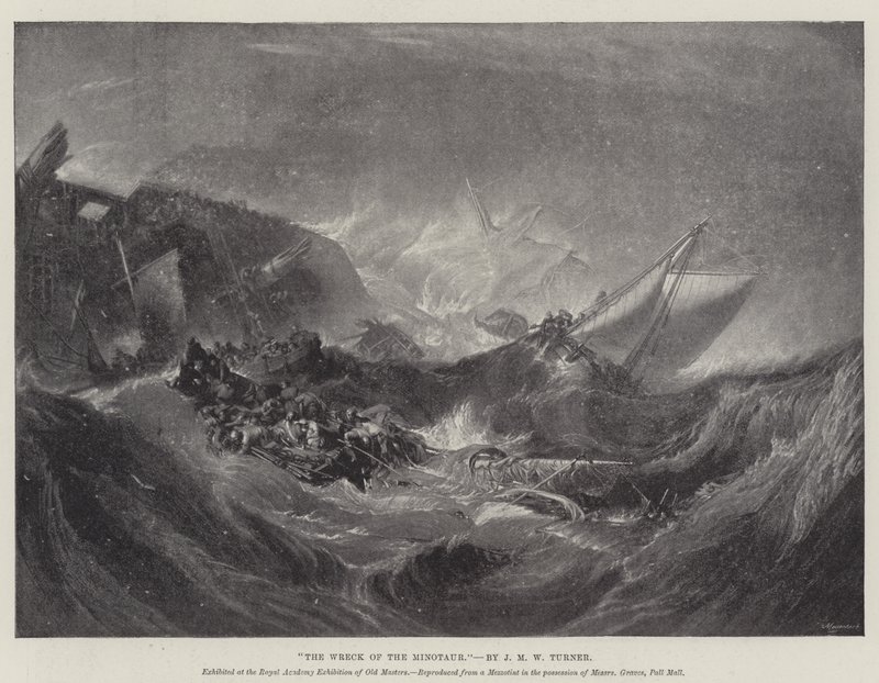 Das Wrack der Minotaur von Joseph Mallord William Turner