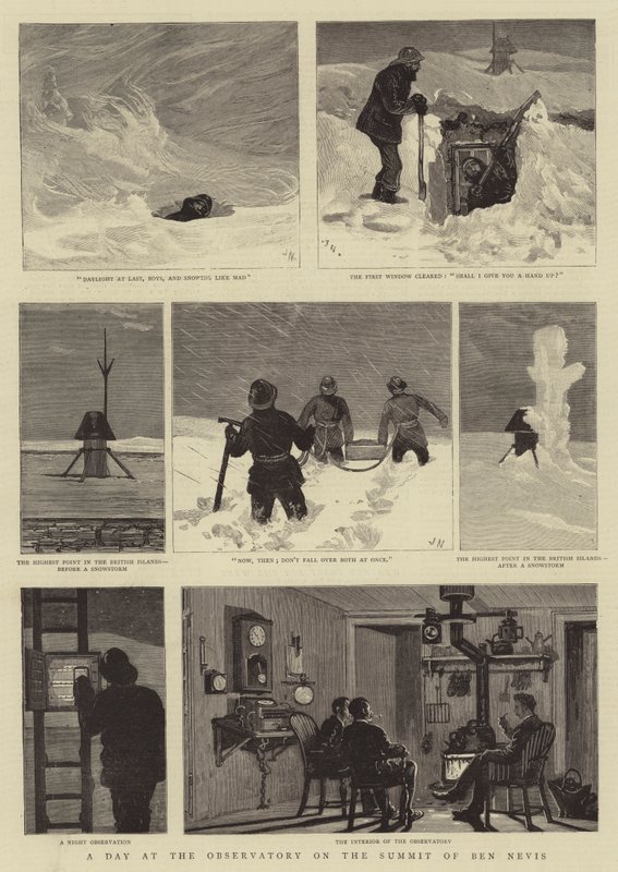 Ein Tag im Observatorium auf dem Gipfel des Ben Nevis von Joseph Nash