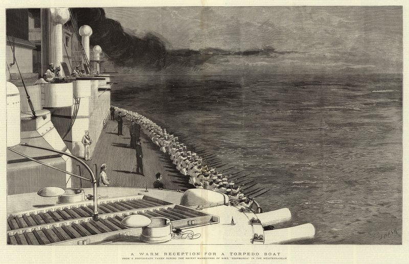 Ein herzlicher Empfang für ein Torpedoboot von Joseph Nash