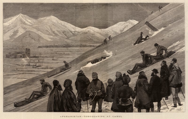 Afghanistan, Rodeln in Kabul von Joseph Nash