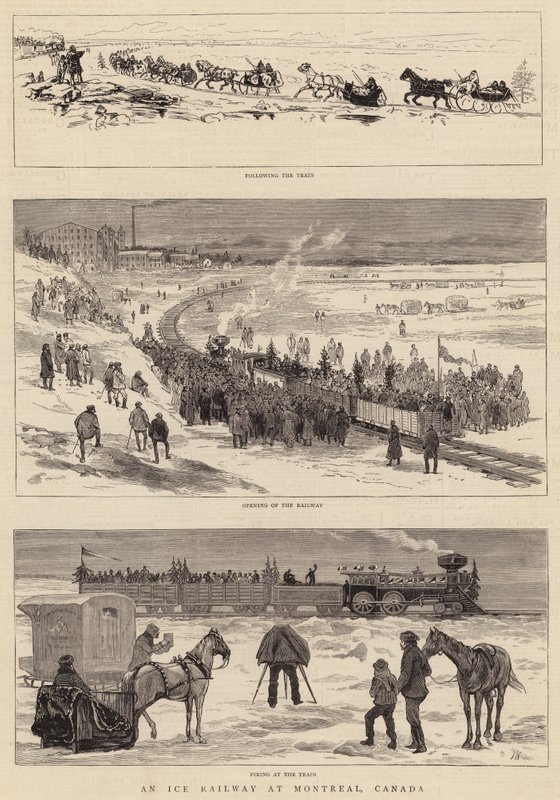 Eine Eisbahn in Montreal, Kanada von Joseph Nash