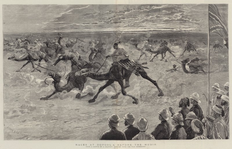 Rennen in Dongola vor dem Mudir von Joseph Nash