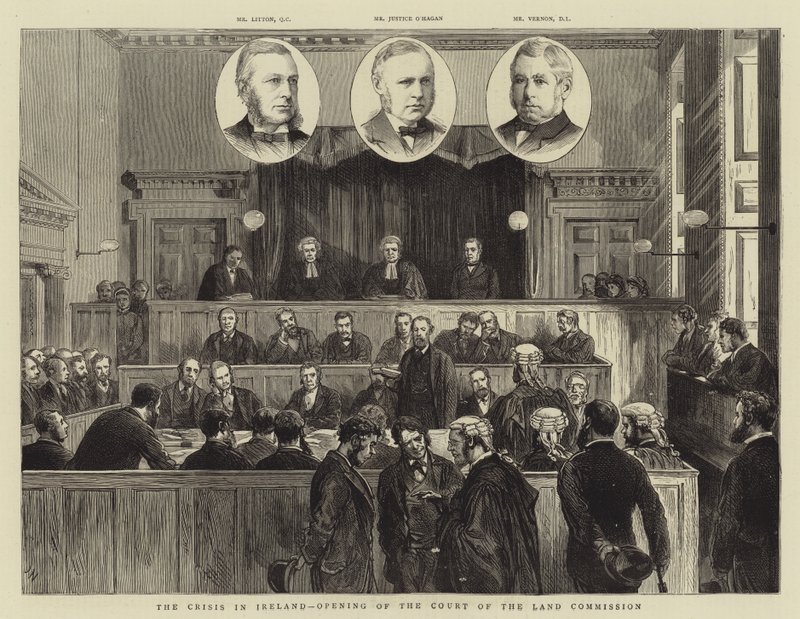 Die Krise in Irland, Eröffnung des Landkommissionsgerichts von Joseph Nash