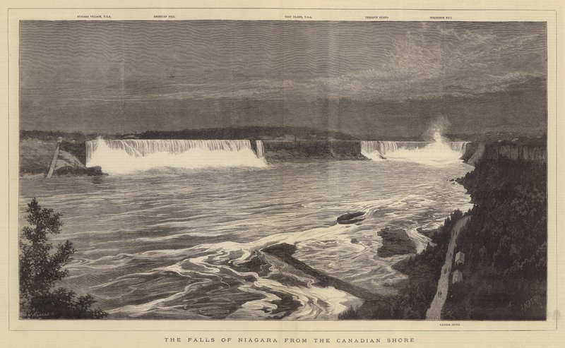 Die Niagarafälle von der kanadischen Seite von Joseph Nash