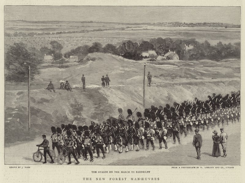 Die Manöver im New Forest von Joseph Nash