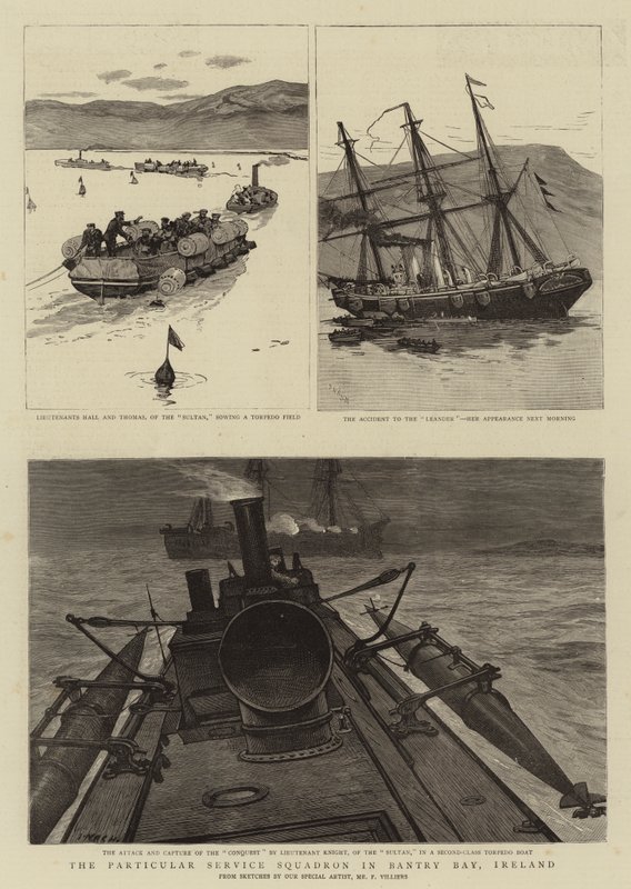 Das Besondere Dienstgeschwader in der Bantry Bay, Irland von Joseph Nash