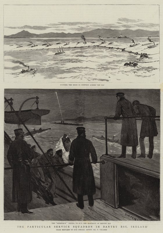 Die Besondere Dienststaffel in der Bantry Bay, Irland von Joseph Nash