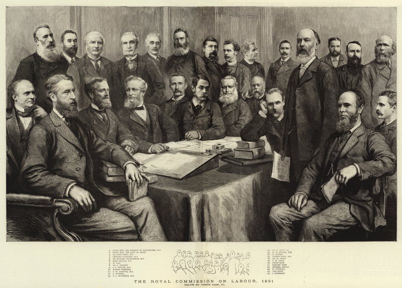 Die königliche Kommission für Arbeit, 1891 von Joseph Nash
