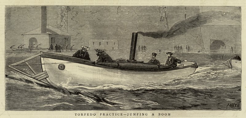 Torpedo-Übung, ein Boom überspringen von Joseph Nash