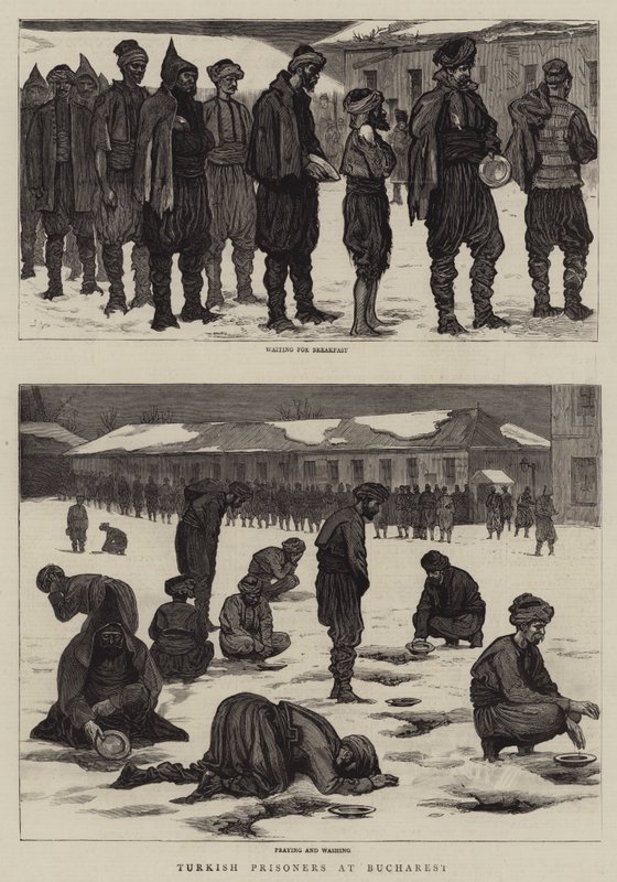 Türkische Gefangene in Bukarest von Joseph Nash