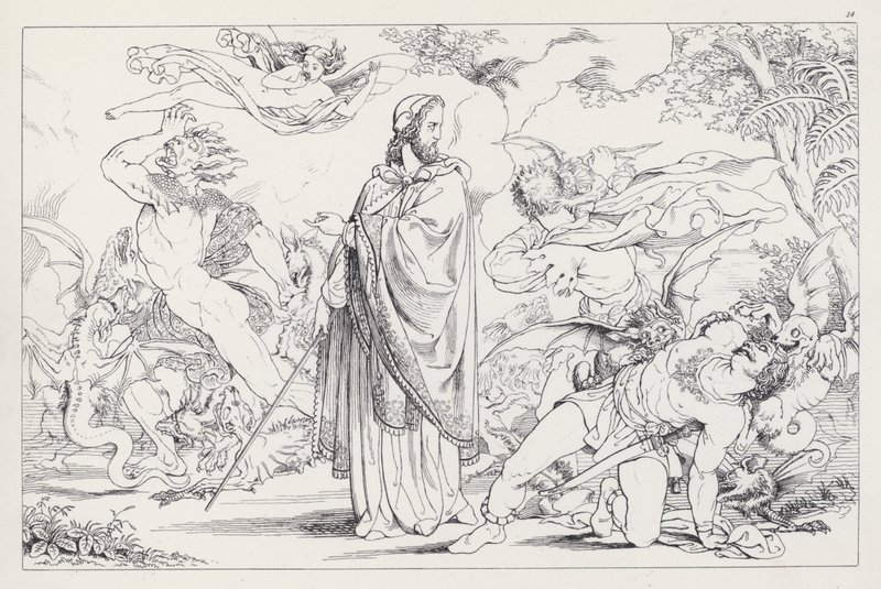 Der Sturm, Akt IV, Szene 1 von Joseph Noel after Paton