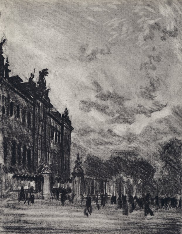 Buckingham Palace (Lithografie) von Joseph (after) Pennell