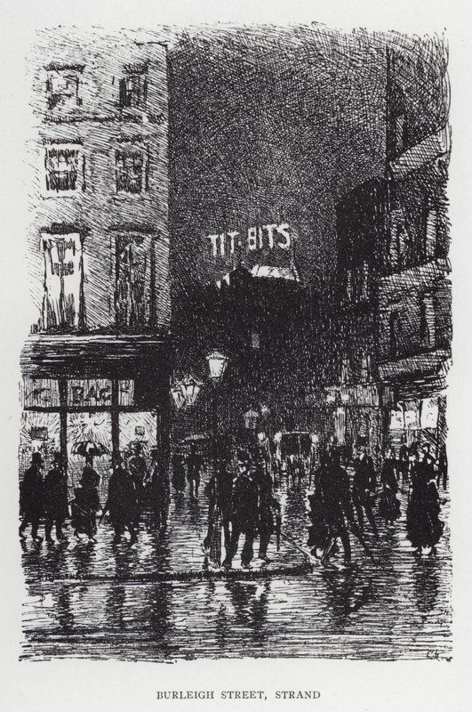 Burleigh Street, Strand von Joseph (after) Pennell