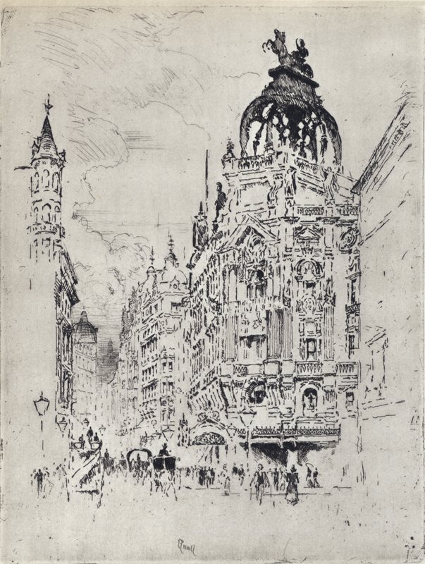 Das Hippodrom (Lithografie) von Joseph (after) Pennell