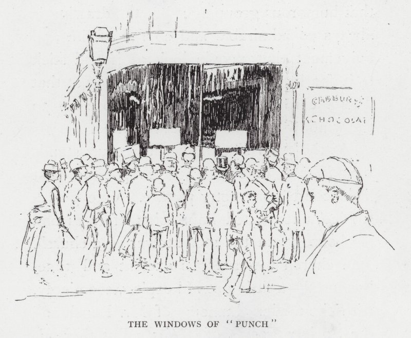 Die Fenster von "Punch" von Joseph (after) Pennell
