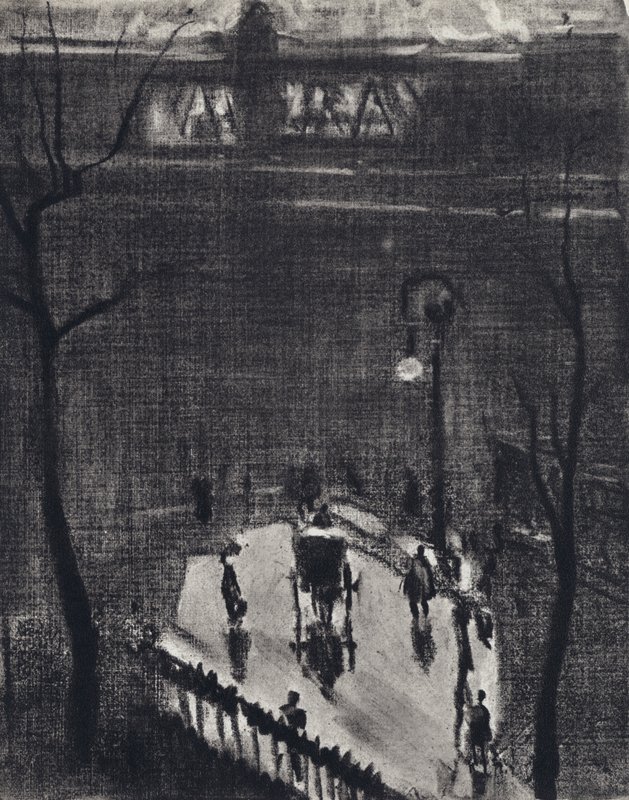 Unter Charing Cross (Lithografie) von Joseph (after) Pennell