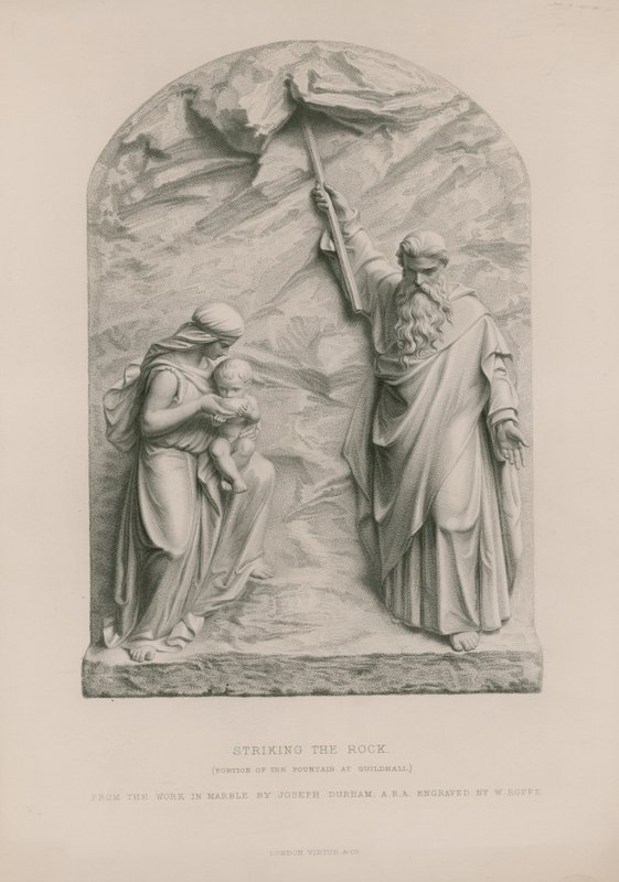 Moses schlägt den Felsen von Joseph Durham