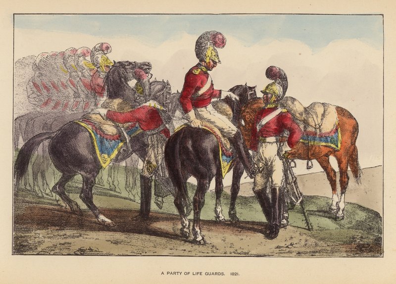 Eine Gruppe von Leibgardisten von Joseph Grego