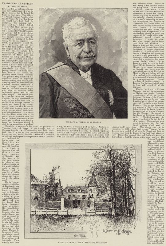 Ferdinand de Lesseps von Joseph Holland Tringham