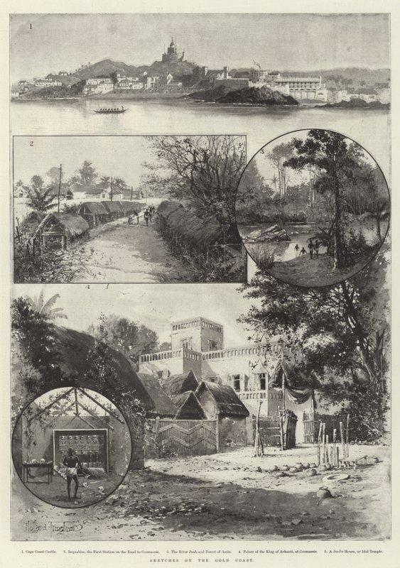 Skizzen an der Goldküste von Joseph Holland Tringham
