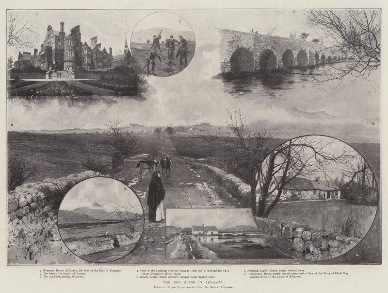 Der Moorabgang in Irland von Joseph Holland Tringham