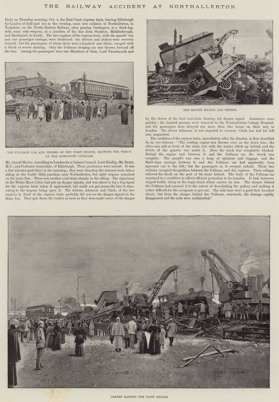 Der Eisenbahnunfall in Northallerton von Joseph Holland Tringham