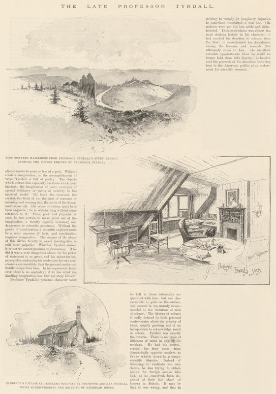Der verstorbene Professor Tyndall von Joseph Holland Tringham