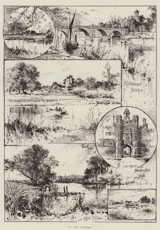 Auf der Themse von Joseph Holland Tringham