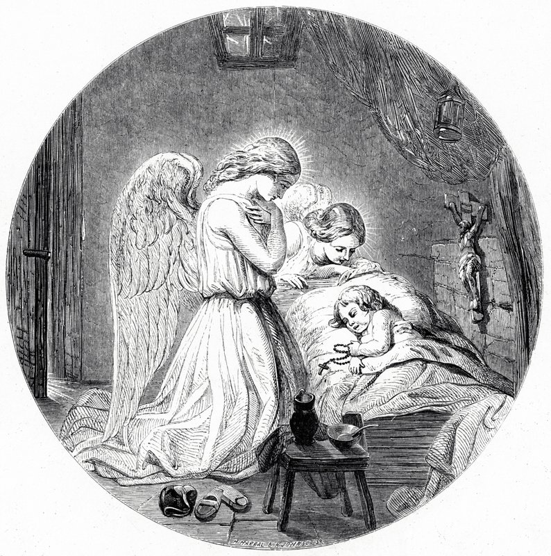 Das Flüstern des Engels (Stich) von Joseph John Jenkins